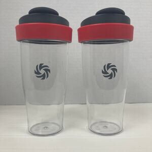 Vitamix Travel Tumbler Cup Red Lid Blender 20oz Lot Bundle Set Smoothie Juicing